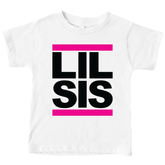 Lil Sis Hip Hop Baby Shirt - Pink Black